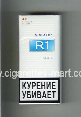 R 1 (design 6) (Minima 0,1 / Slims) ( hard box cigarettes )