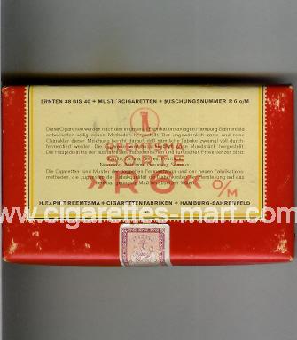 R 6 (design 1A) Reemtsma Sorte (O/M) ( box cigarettes )