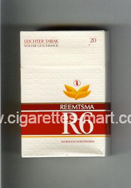 R 6 (design 8B) (Leichter Tabak) ( hard box cigarettes )