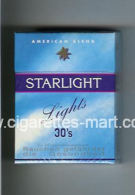 Starlight (design 1) (Lights / American Blend) ( hard box cigarettes )