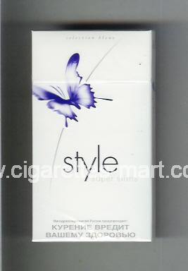 Style (german version) (design 2) (Selection Bleue / Super Slims) ( hard box cigarettes )