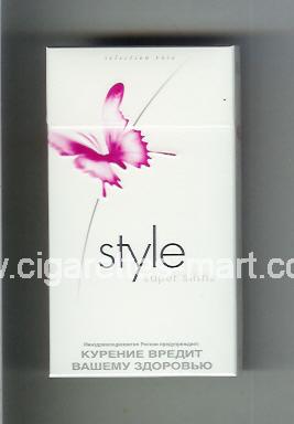 Style (german version) (design 2) (Selection Rose / Super Slims) ( hard box cigarettes )