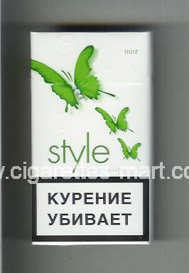 Style (german version) (design 2A) (Super Slims / Mint) ( hard box cigarettes )