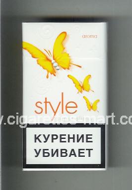 Style (german version) (design 2A) (Super Slims / Orange) ( hard box cigarettes )