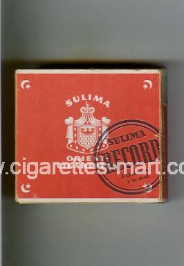 Sulima (design 1) Record (Orient Cigaretten) ( box cigarettes )