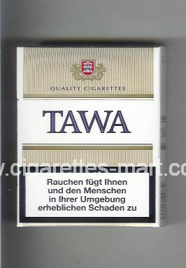 Tawa (design 2A) (white & gold) ( hard box cigarettes )