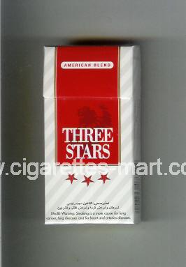 Three Stars (german version) (design 1B) (American Blend) ( hard box cigarettes )