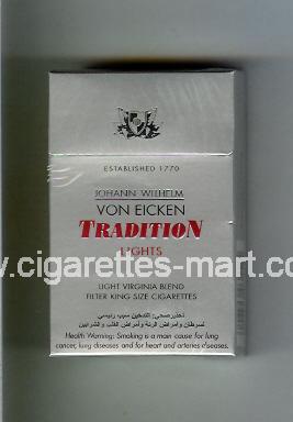 Tradition (german version) Von Eicken (Lights / Light Virginia Blend) ( hard box cigarettes )