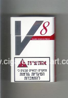 V (german version) 8 (Quality American Blend) ( hard box cigarettes )