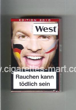 West (collection design 13D) (Edition 2010 / Red) ( hard box cigarettes )
