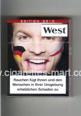 West (collection design 13D) (Edition 2010 / Red) ( hard box cigarettes )