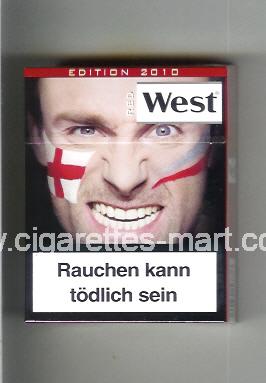 West (collection design 13G) (Edition 2010 / Red) ( hard box cigarettes )