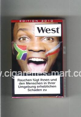 West (collection design 13H) (Edition 2010 / Red) ( hard box cigarettes )