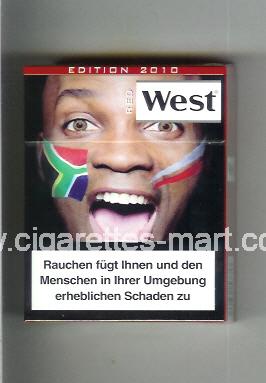 West (collection design 13H) (Edition 2010 / Red) ( hard box cigarettes )