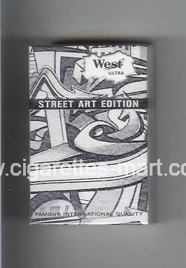 West (collection design 19C) Street Art Edition (Ultra Lights) ( hard box cigarettes )