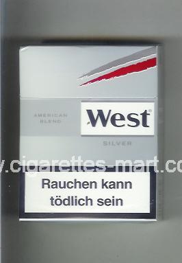 West (design 10) (American Blend / Silver) ( hard box cigarettes )