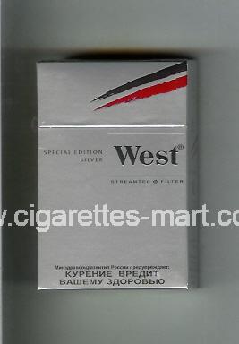 West (design 10) (Special Edition / Silver) ( hard box cigarettes )