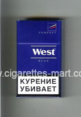 West (design 14) (Compact / Blue) ( hard box cigarettes )