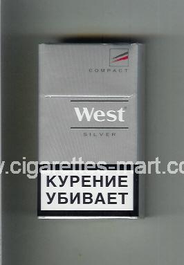 West (design 14) (Compact / Silver) ( hard box cigarettes )