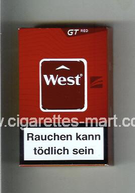 West (design 18) (GT / Red) ( hard box cigarettes )