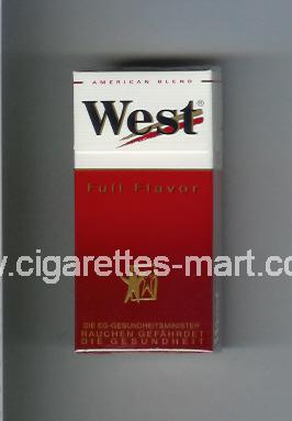 West (design 3) (Full Flavor / American Blend) ( hard box cigarettes )