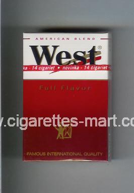 West (design 3) (Full Flavor / American Blend) ( hard box cigarettes )