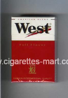 West (design 3) (Full Flavor / American Blend) ( hard box cigarettes )