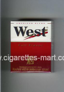 West (design 3) (Full Flavor / American Blend) ( hard box cigarettes )