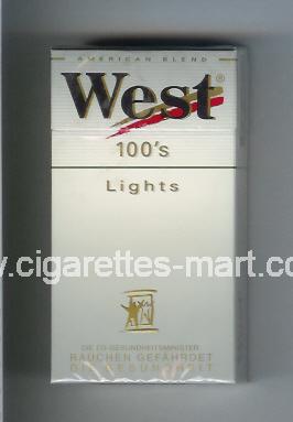 West (design 3) (Lights / American Blend) ( hard box cigarettes )