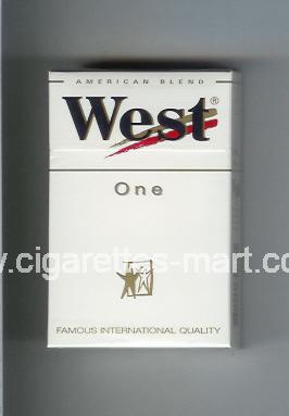 West (design 3) (One / American Blend) ( hard box cigarettes )