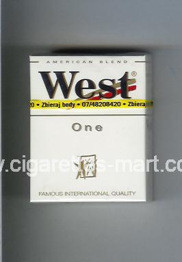 West (design 3) (One / American Blend) ( hard box cigarettes )