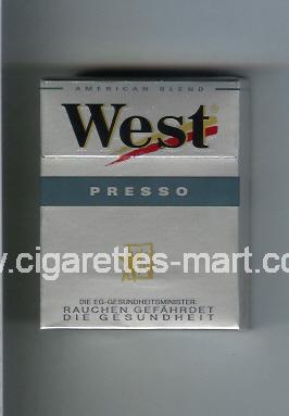 West (design 3) (Presso / American Blend) ( hard box cigarettes )