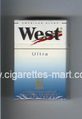 West (design 3) (Ultra / American Blend) ( hard box cigarettes )