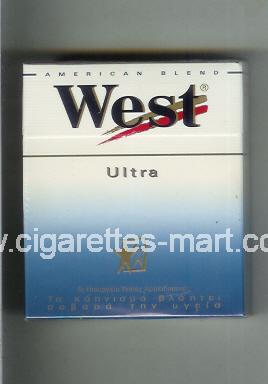 West (design 3) (Ultra / American Blend) ( hard box cigarettes )
