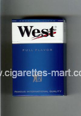 West (design 3A) (Full Flavor / American Blend) ( hard box cigarettes )