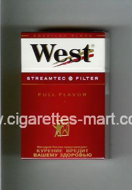 West (design 3A) (Streamtec Filter / Full Flavor / Anerican Blend) ( hard box cigarettes )